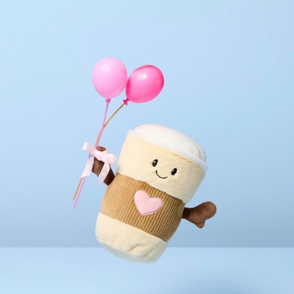 Gigglescape Other - Gigglescape Love You A Latte Coffee Cup Plush Stuffed Animal Valentine’s 6” NWT